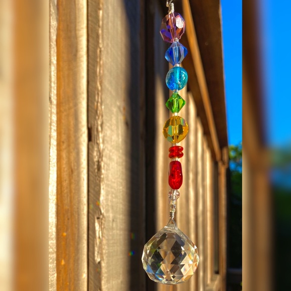 Rainbow and Chakra Swarovski Crystal Sun catchers - Picture 1 of 5
